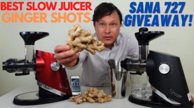 Win a Sana 727 Easiest Juicer to Make Ginger Shots (Sawdust Dry Pulp)