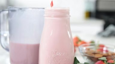 Strawberry Almond Milk