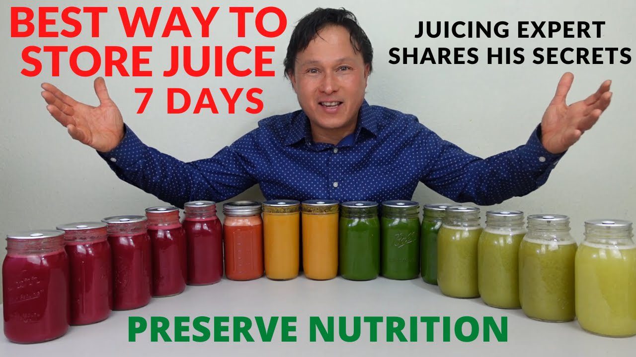 Best Way To Store Fresh Juice For 7 Days & Preserve Nutrition