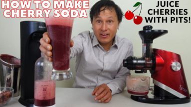 How to Make Cherry Soda from 100% Fruit in the Sana 727 Juicer