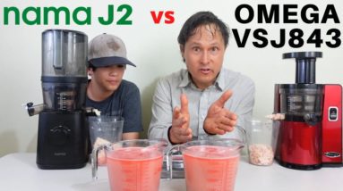 Nama J2 Cold Press vs Omega VSJ843 Slow Juicer Review Comparison