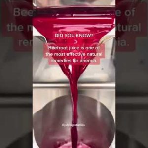 Beetroot Juice is an effective Natural Remedy for Anemia