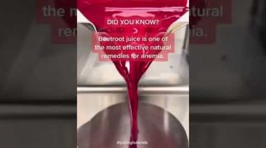 Beetroot Juice is an effective Natural Remedy for Anemia