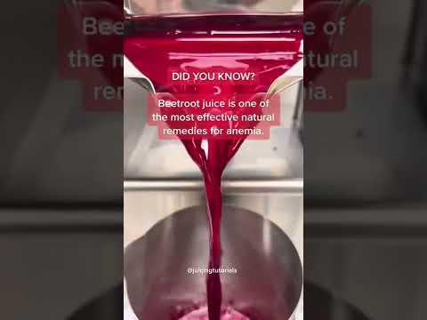 Beetroot Juice is an effective Natural Remedy for Anemia