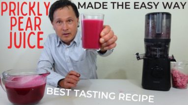 Easy Way to Make Prickly Pear Cactus Fruit Juice | Best Recipe using Nama J2 Juicer