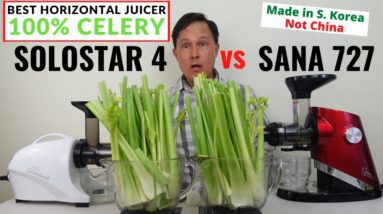 Best Horizontal Slow Juicer for Celery Juice: Sana 727 or Solostar 4?