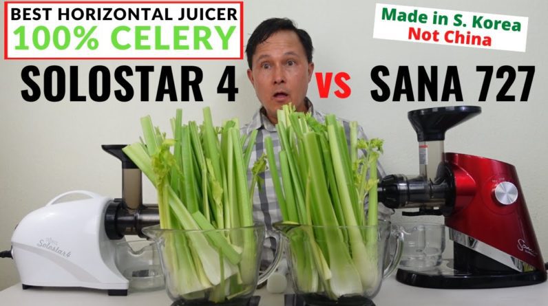 Best Horizontal Slow Juicer for Celery Juice: Sana 727 or Solostar 4?