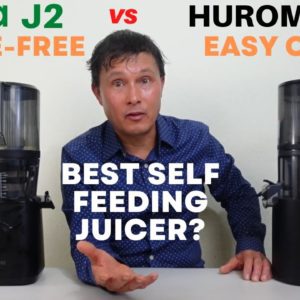 Hurom H300 vs Nama J2 Self Feeding Slow Juicer Comparison Review