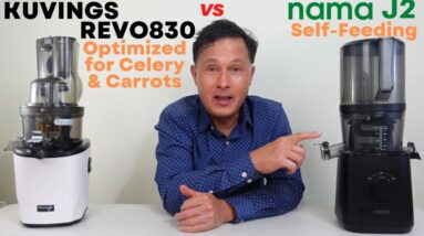 Kuvings REVO830 vs Nama J2 Cold Press Juicer Review Comparison