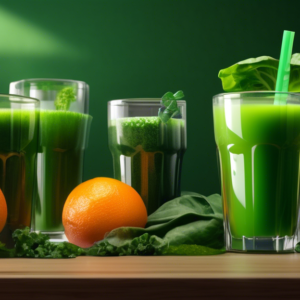 ## DALL-E Prompt Options:nnHere are a few options depending on the intended tone and message:nn**Option 1 (Literal):**nn> A photorealistic image of a glass filled with a vibrant green juice. Floating